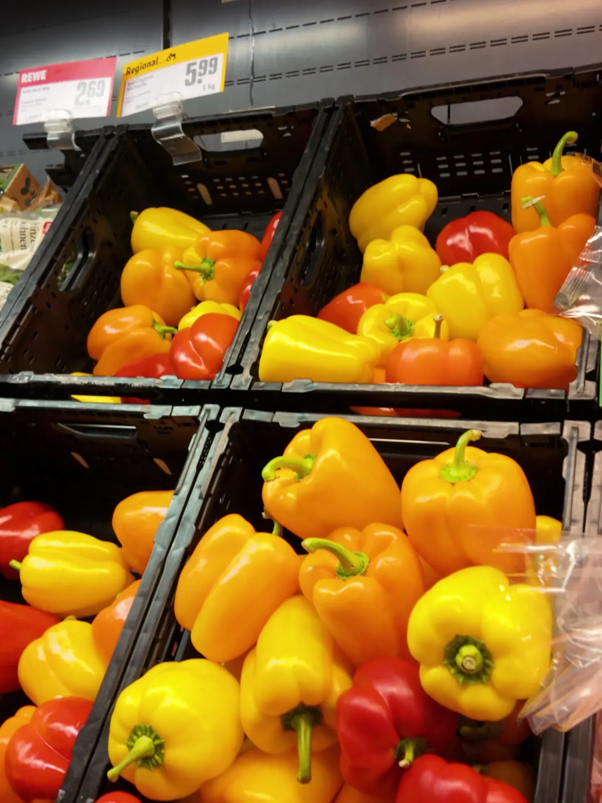 Obst- und Gemüseabteilung